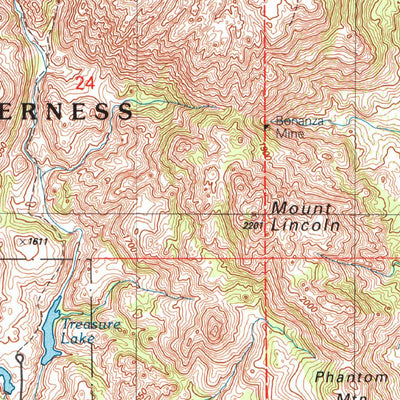United States Geological Survey Quanah Mountain, OK (1997, 24000-Scale) digital map