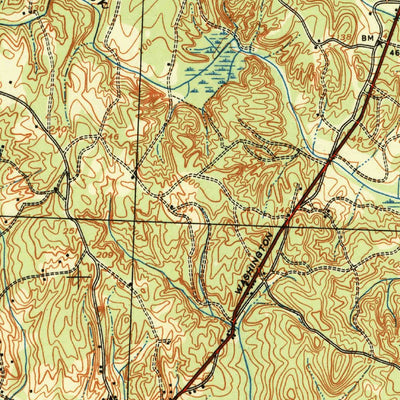 United States Geological Survey Quantico, VA-MD (1940, 62500-Scale) digital map