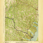 United States Geological Survey Quantico, VA-MD (1943, 62500-Scale) digital map