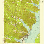 United States Geological Survey Quantico, VA-MD (1952, 24000-Scale) digital map