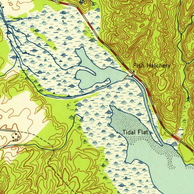 United States Geological Survey Quantico, VA-MD (1952, 24000-Scale) digital map