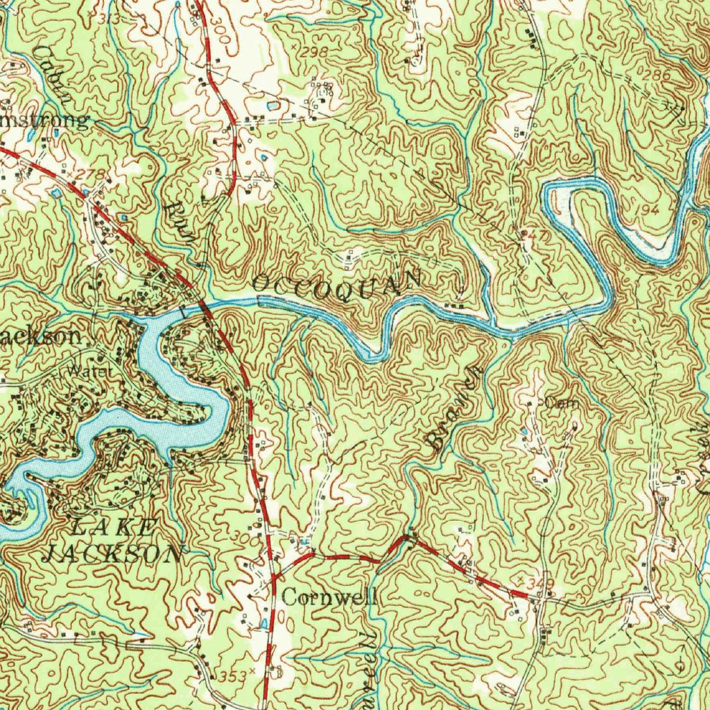 Quantico, VAMD (1957, 62500Scale) Map by United States Geological