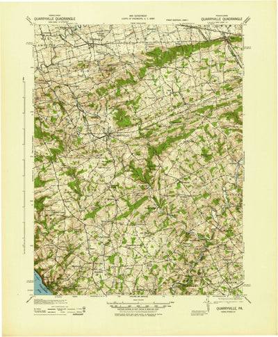 United States Geological Survey Quarryville, PA (1943, 62500-Scale) digital map