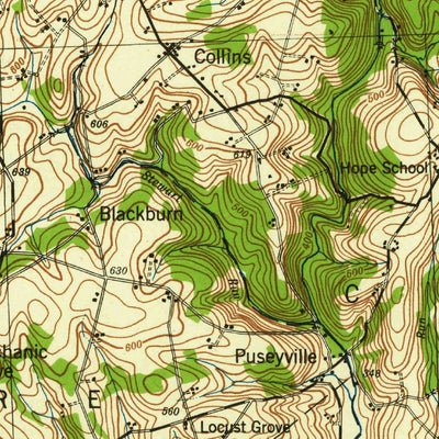 United States Geological Survey Quarryville, PA (1943, 62500-Scale) digital map