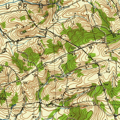 United States Geological Survey Quarryville, PA (1943, 62500-Scale) digital map