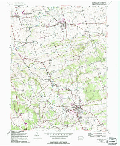 United States Geological Survey Quarryville, PA (1992, 24000-Scale) digital map
