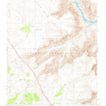 United States Geological Survey Quartermaster Canyon, AZ (1968, 24000-Scale) digital map