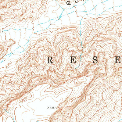 United States Geological Survey Quartermaster Canyon, AZ (1968, 24000-Scale) digital map