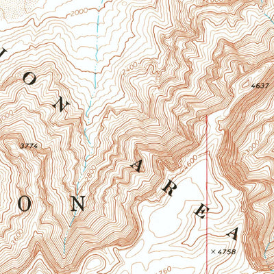 United States Geological Survey Quartermaster Canyon, AZ (1968, 24000-Scale) digital map