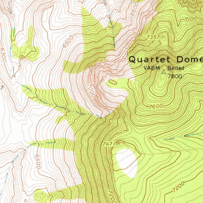 United States Geological Survey Quartet Dome, NV (1962, 24000-Scale) digital map
