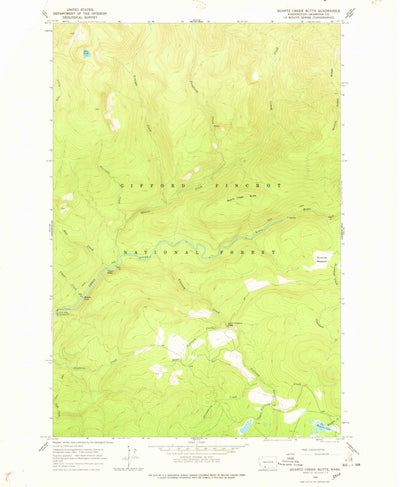 United States Geological Survey Quartz Creek Butte, WA (1965, 24000-Scale) digital map