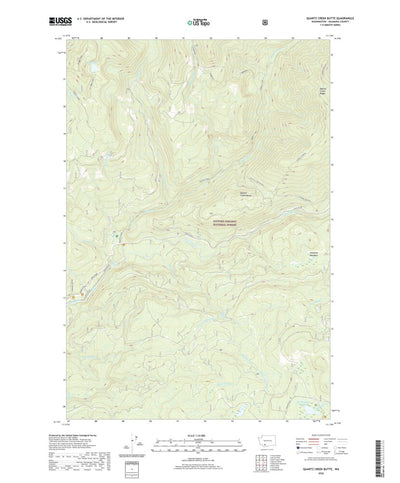 United States Geological Survey Quartz Creek Butte, WA (2020, 24000-Scale) digital map