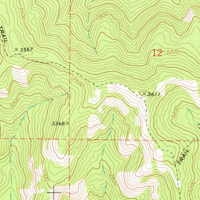 United States Geological Survey Quartz Mountain, ID (1967, 24000-Scale) digital map