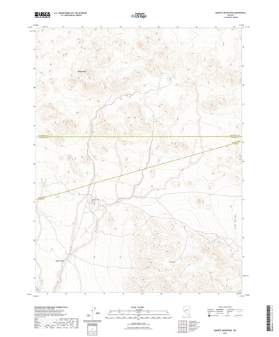 United States Geological Survey Quartz Mountain, NV (2021, 24000-Scale) digital map