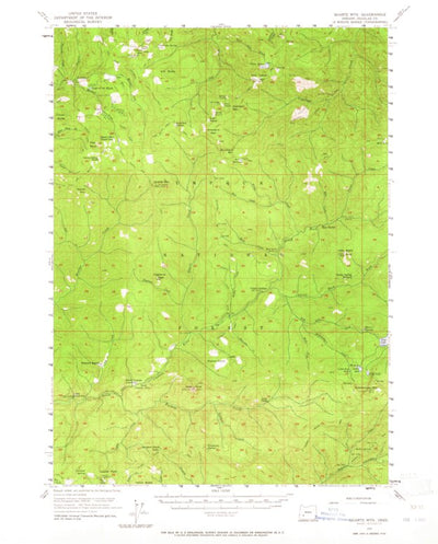 United States Geological Survey Quartz Mountain, OR (1955, 62500-Scale) digital map
