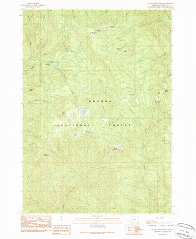 United States Geological Survey Quartz Mountain, OR (1989, 24000-Scale) digital map