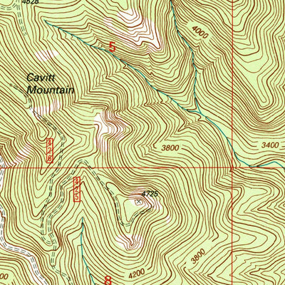 United States Geological Survey Quartz Mountain, OR (1997, 24000-Scale) digital map