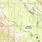 United States Geological Survey Quartz Mountain, WA (1989, 24000-Scale) digital map