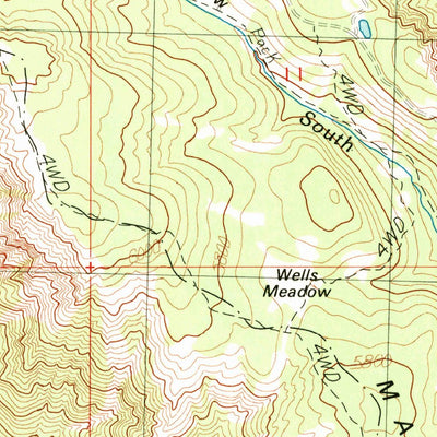 United States Geological Survey Quartz Mountain, WA (1989, 24000-Scale) digital map