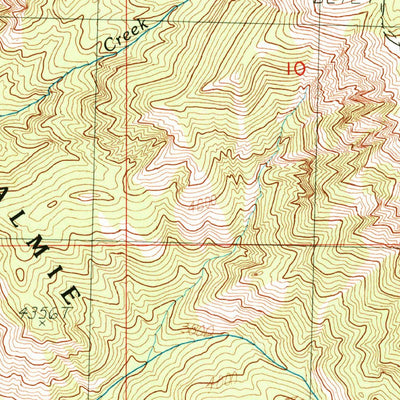 United States Geological Survey Quartz Mountain, WA (1989, 24000-Scale) digital map