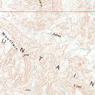United States Geological Survey Quartz Peak, CA (1953, 62500-Scale) digital map