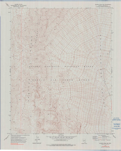 United States Geological Survey Quartz Peak NW, NV (1973, 24000-Scale) digital map
