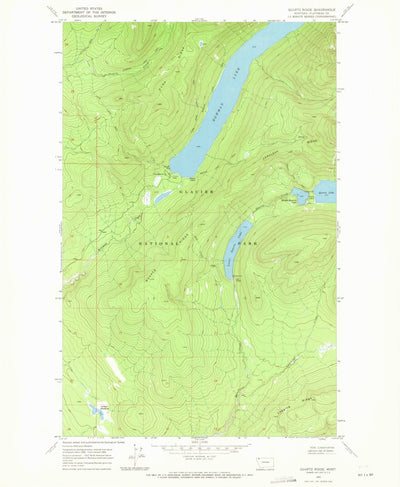 United States Geological Survey Quartz Ridge, MT (1968, 24000-Scale) digital map