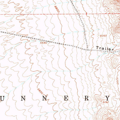 United States Geological Survey Quartzite Mountain, NV (1952, 62500-Scale) digital map
