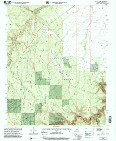 United States Geological Survey Quayle Hill, AZ (1998, 24000-Scale) digital map