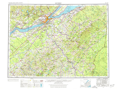 United States Geological Survey Quebec, ME (1962, 250000-Scale) digital map