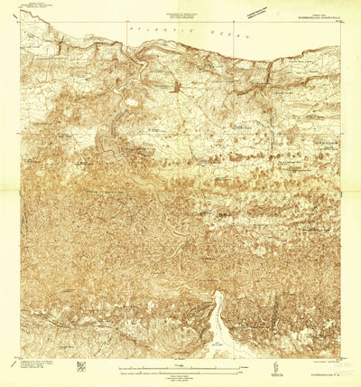 United States Geological Survey Quebradillas, PR (1938, 20000-Scale) digital map