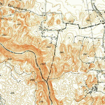 United States Geological Survey Quebradillas, PR (1942, 30000-Scale) digital map