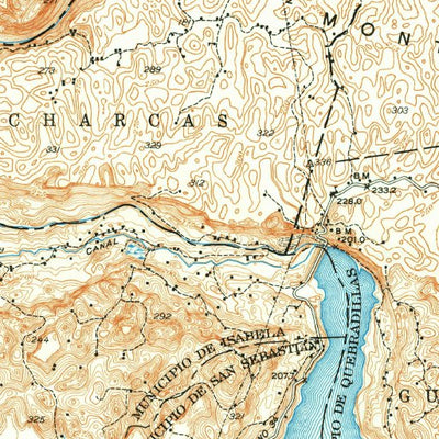 United States Geological Survey Quebradillas, PR (1942, 30000-Scale) digital map