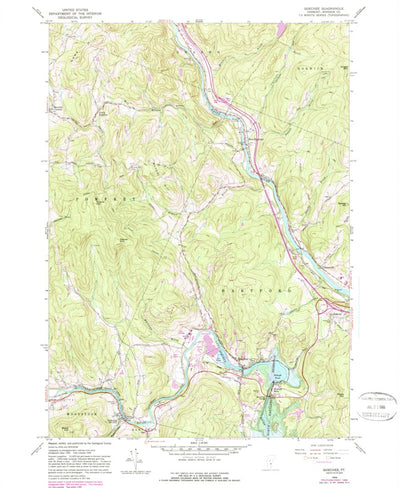 United States Geological Survey Quechee, VT (1959, 24000-Scale) digital map