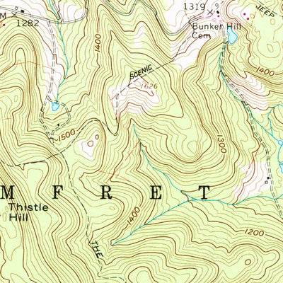 United States Geological Survey Quechee, VT (1959, 24000-Scale) digital map
