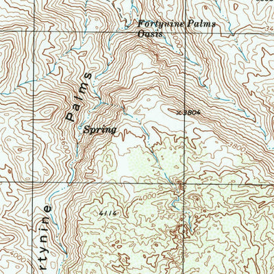 United States Geological Survey Queen Mountain, CA (1995, 24000-Scale) digital map