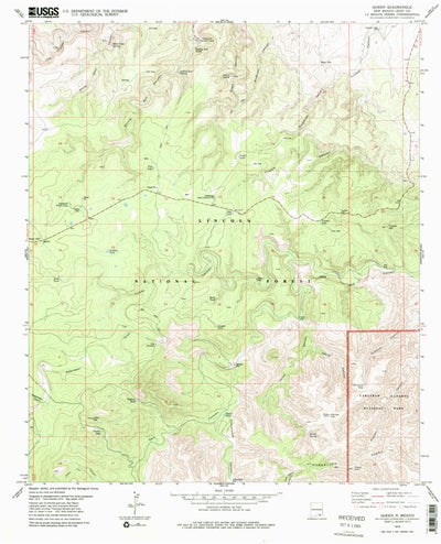 United States Geological Survey Queen, NM (1979, 24000-Scale) digital map