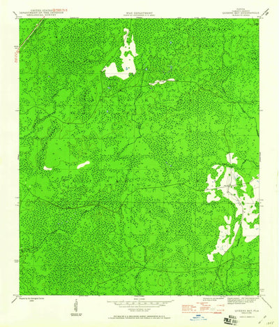 United States Geological Survey Queens Bay, FL (1946, 24000-Scale) digital map