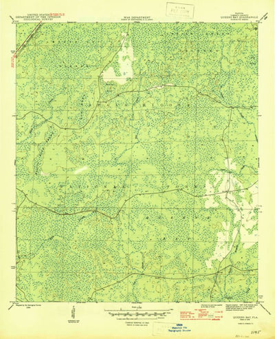 United States Geological Survey Queens Bay, FL (1946, 31680-Scale) digital map
