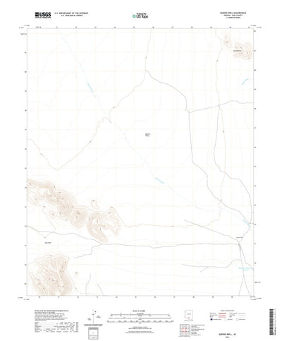 United States Geological Survey Queens Well, AZ (2021, 24000-Scale) digital map
