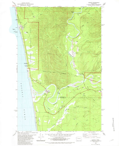 United States Geological Survey Queets, WA (1982, 24000-Scale) digital map