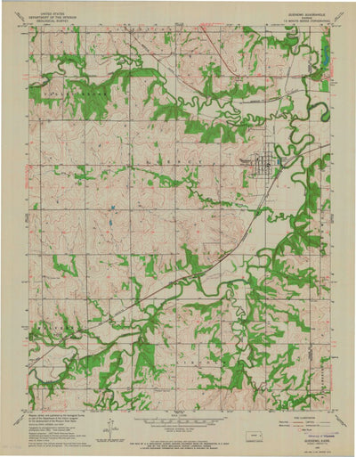 United States Geological Survey Quenemo, KS (1965, 24000-Scale) digital map