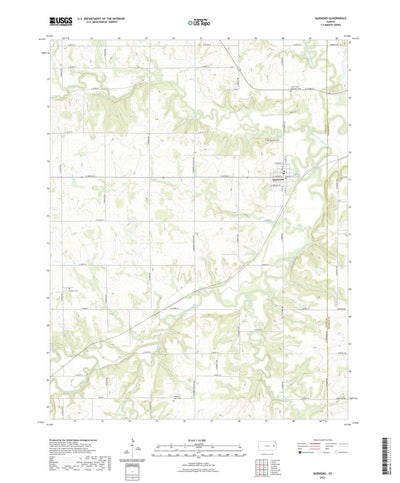 United States Geological Survey Quenemo, KS (2022, 24000-Scale) digital map