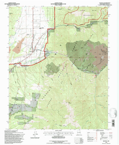 United States Geological Survey Questa, NM (1995, 24000-Scale) digital map