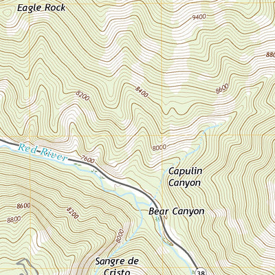 United States Geological Survey Questa, NM (2020, 24000-Scale) digital map