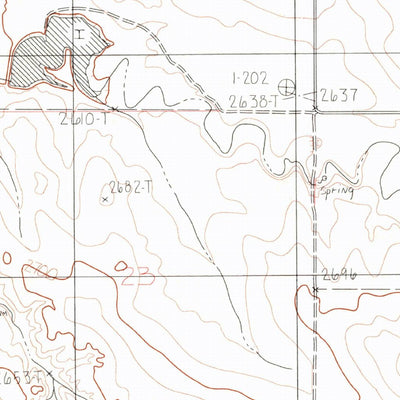 United States Geological Survey Quick Reservoir, MT (1983, 24000-Scale) digital map
