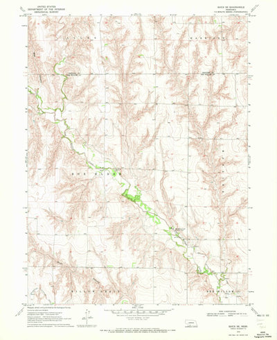 United States Geological Survey Quick SE, NE (1970, 24000-Scale) digital map