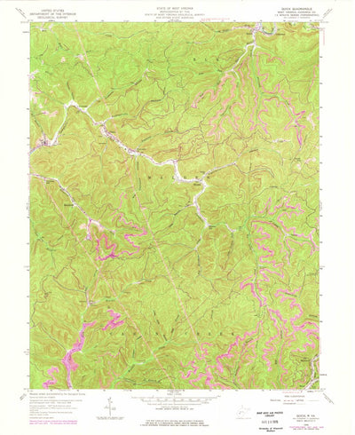 United States Geological Survey Quick, WV (1958, 24000-Scale) digital map