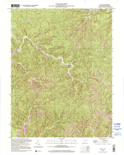 United States Geological Survey Quick, WV (2000, 24000-Scale) digital map
