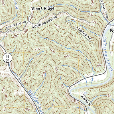 United States Geological Survey Quicksand, KY (2022, 24000-Scale) digital map